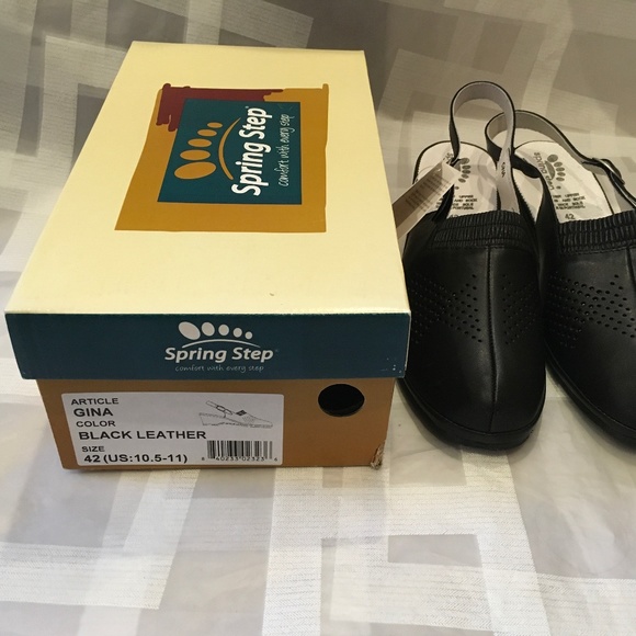 Spring step black leather shoes size 42(US: 10.5-11). - Picture 7 of 7